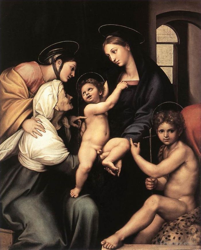 Raphaël Peinture à l'huile - Madonna dellImpannata
