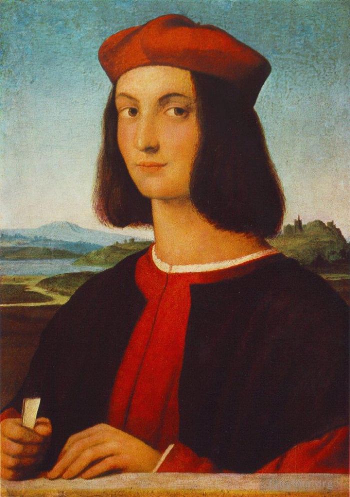 Raphaël Peinture à l'huile - Portrait de Pietro Bembo