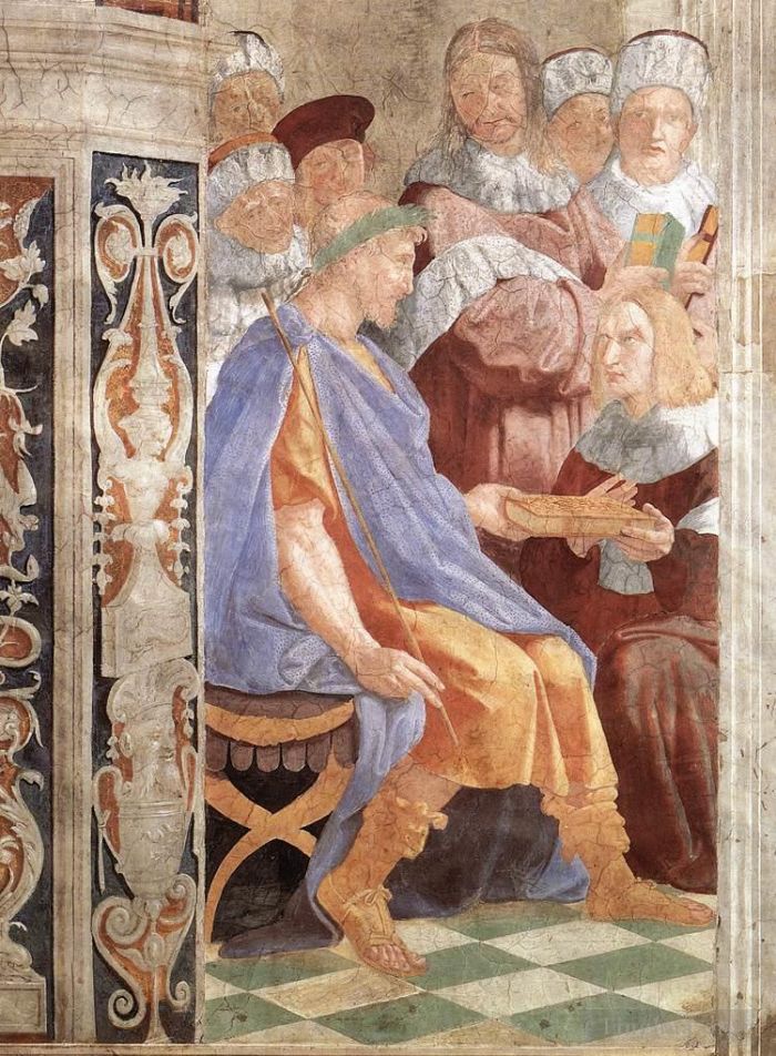 Raphaël Types de peintures - Justinien présentant les pandectes à Trébonien