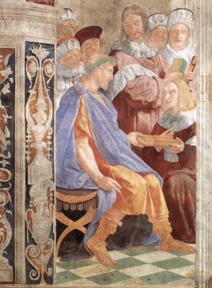 Raphaël œuvres - Justinien présentant les pandectes à Trébonien