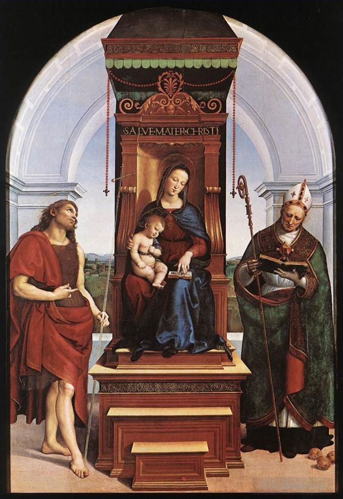 Raphaël Types de peintures - Vierge à l'Enfant Le retable d'Ansidei