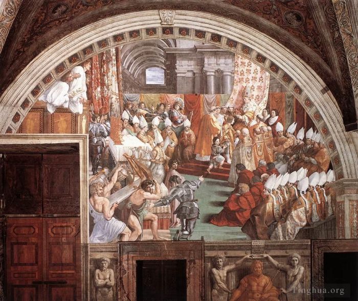 Raphaël Types de peintures - Le couronnement de Charlemagne