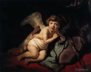 Rembrandt Harmenszoon van Rijn œuvres - Cupidon soufflant des bulles de savon