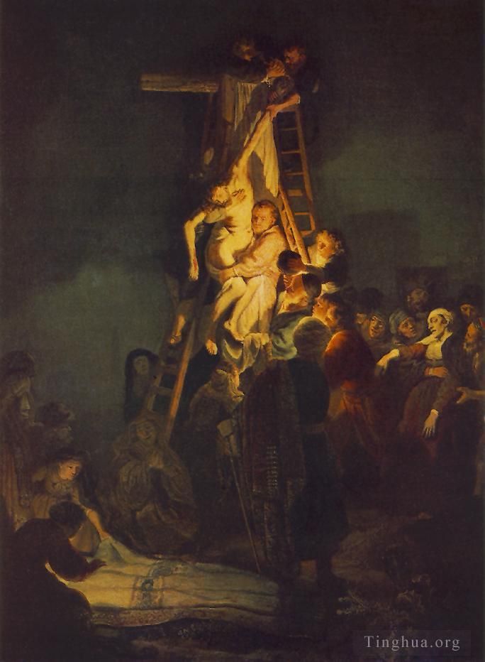 Rembrandt Harmenszoon van Rijn Peinture à l'huile - Descente de croix