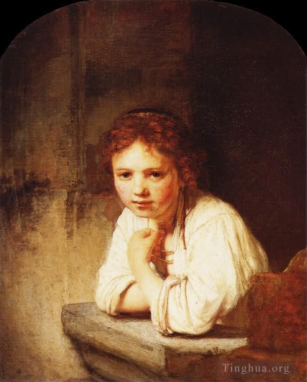 Rembrandt Harmenszoon van Rijn Peinture à l'huile - Fille