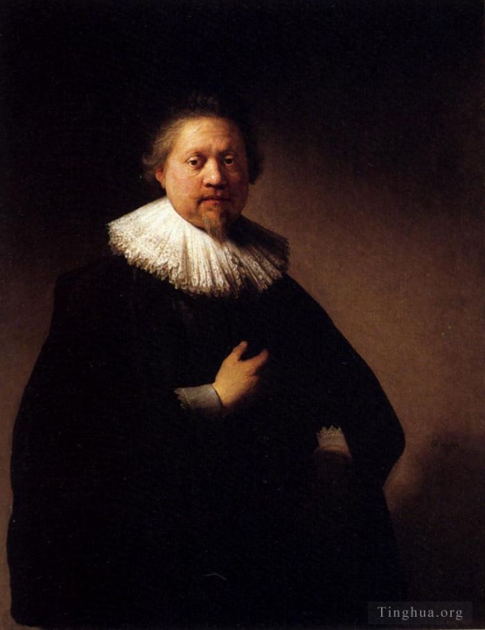 Rembrandt Harmenszoon van Rijn Peinture à l'huile - Portrait d'un homme