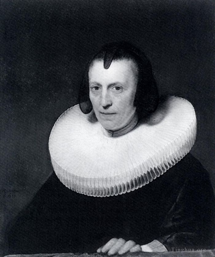 Rembrandt Harmenszoon van Rijn Peinture à l'huile - Portrait d'Alijdt Adriaensdr