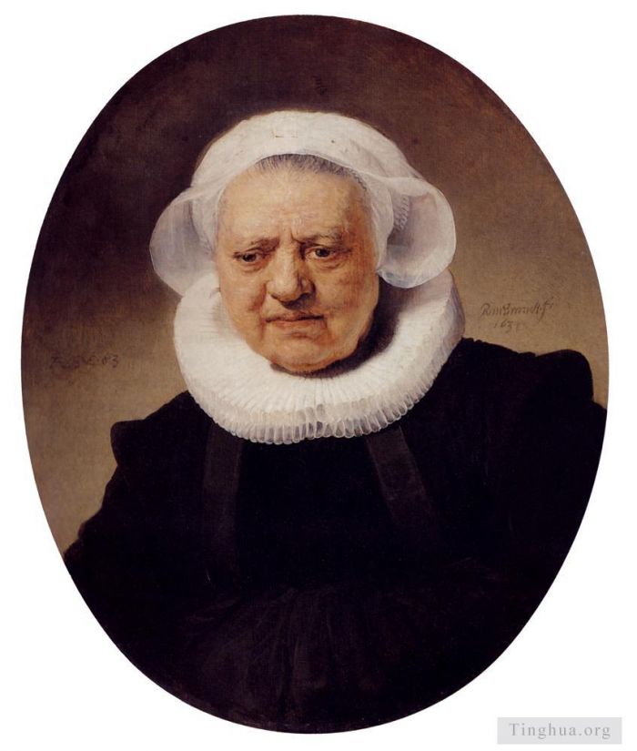 Rembrandt Harmenszoon van Rijn Peinture à l'huile - Portrait d'une femme de quatre-vingt-trois ans