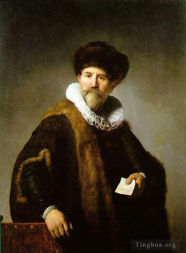 Rembrandt Harmenszoon van Rijn Peinture à l'huile - Portrait de Nicolas Ruts