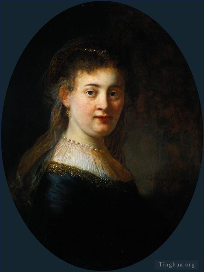 Rembrandt Harmenszoon van Rijn Peinture à l'huile - Portrait de Saskia van Uylenburgh