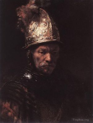 Rembrandt Harmenszoon van Rijn œuvres - Portrait d'un homme au casque doré
