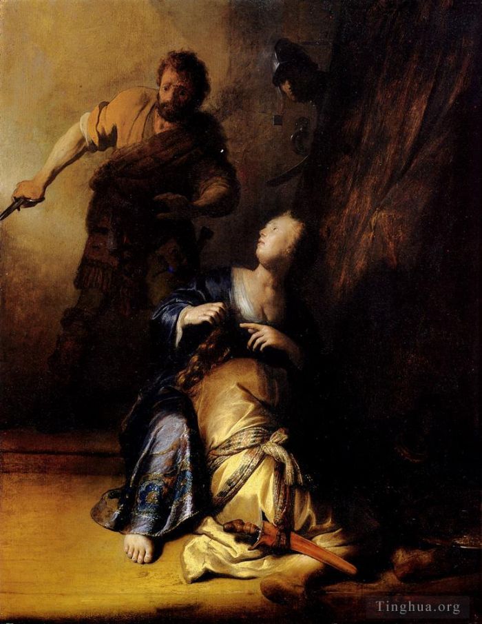 Rembrandt Harmenszoon van Rijn Peinture à l'huile - Samson et Dalila