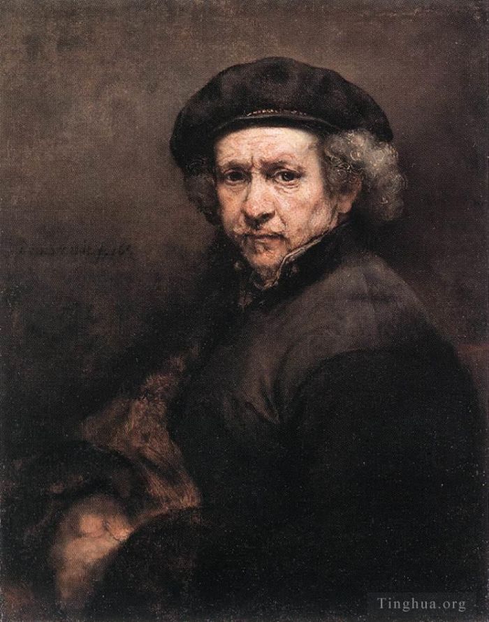Rembrandt Harmenszoon van Rijn Peinture à l'huile - Autoportrait 1659