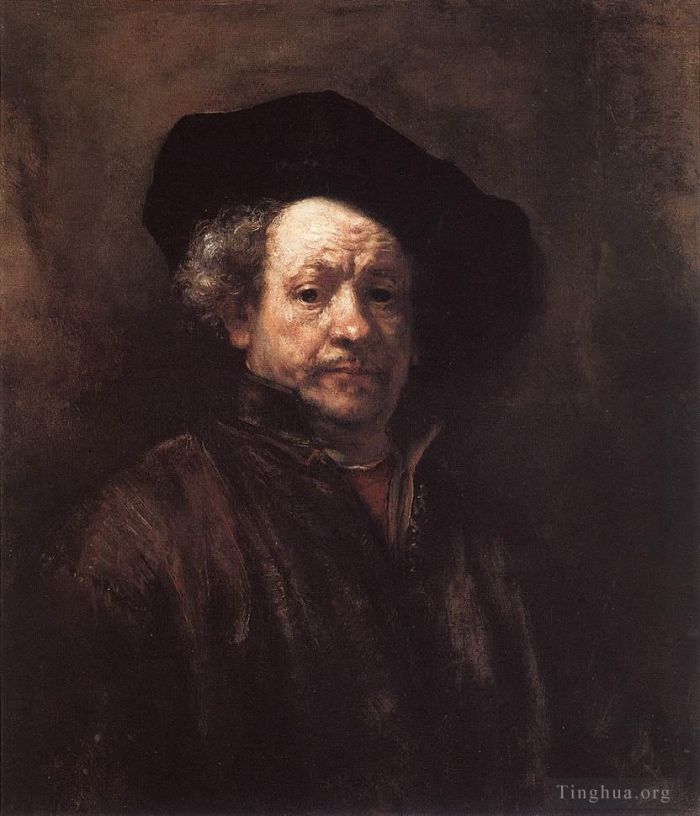 Rembrandt Harmenszoon van Rijn Peinture à l'huile - Autoportrait 1660