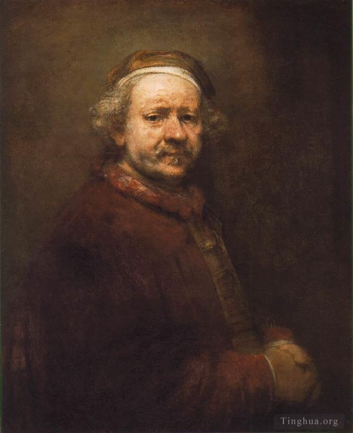 Rembrandt Harmenszoon van Rijn Peinture à l'huile - Autoportrait 1669
