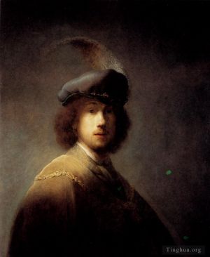 Rembrandt Harmenszoon van Rijn œuvres - Autoportrait au chapeau à plumes