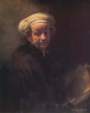Rembrandt Harmenszoon van Rijn œuvres - Autoportrait en apôtre Paul