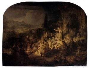 Rembrandt Harmenszoon van Rijn œuvres - Prédication de saint Jean-Baptiste