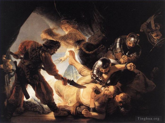 Rembrandt Harmenszoon van Rijn Peinture à l'huile - L'aveuglement de Samson