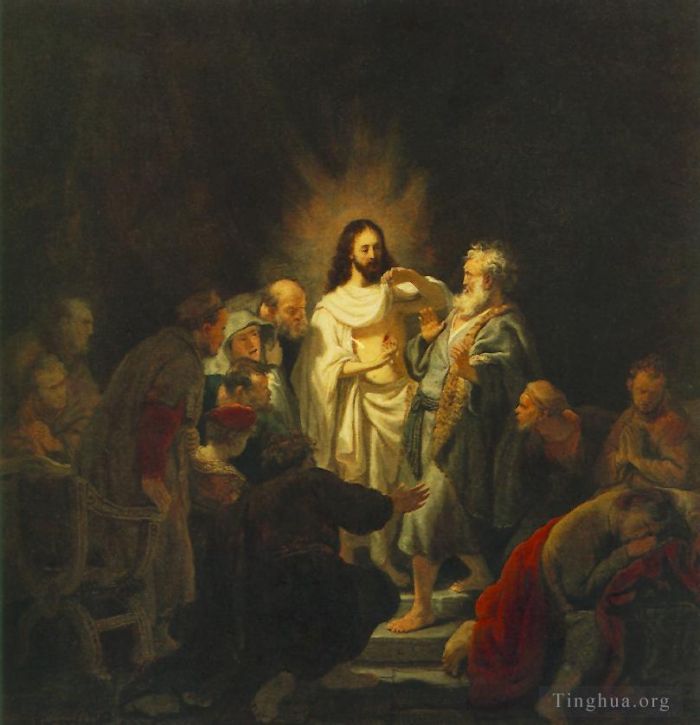 Rembrandt Harmenszoon van Rijn Peinture à l'huile - L'incrédulité de saint Thomas