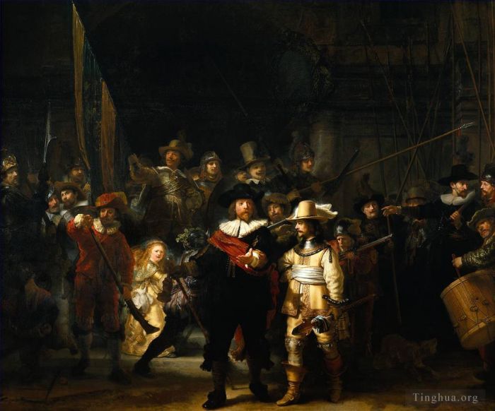 Rembrandt Harmenszoon van Rijn Peinture à l'huile - La Ronde de Nuit