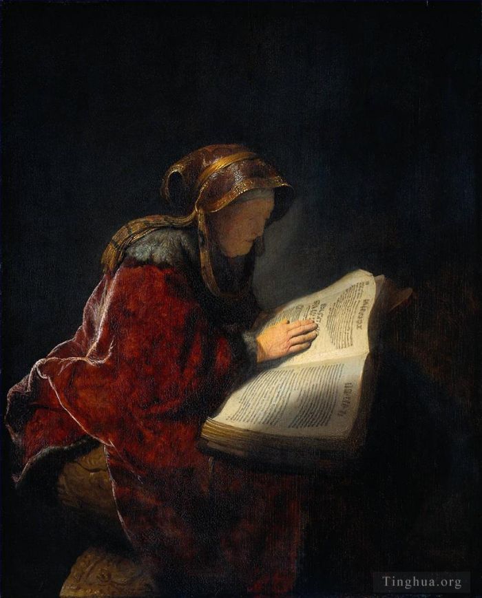 Rembrandt Harmenszoon van Rijn Peinture à l'huile - La prophétesse Anna connue sous le nom de Mère