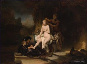 Rembrandt Harmenszoon van Rijn œuvres - Les toilettes de Bethsabée