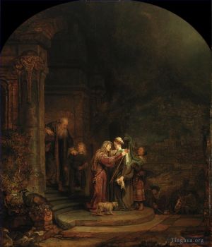 Rembrandt Harmenszoon van Rijn œuvres - La visite