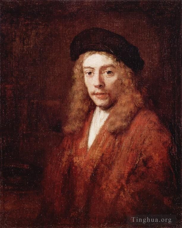 Rembrandt Harmenszoon van Rijn Peinture à l'huile - Un jeune homme