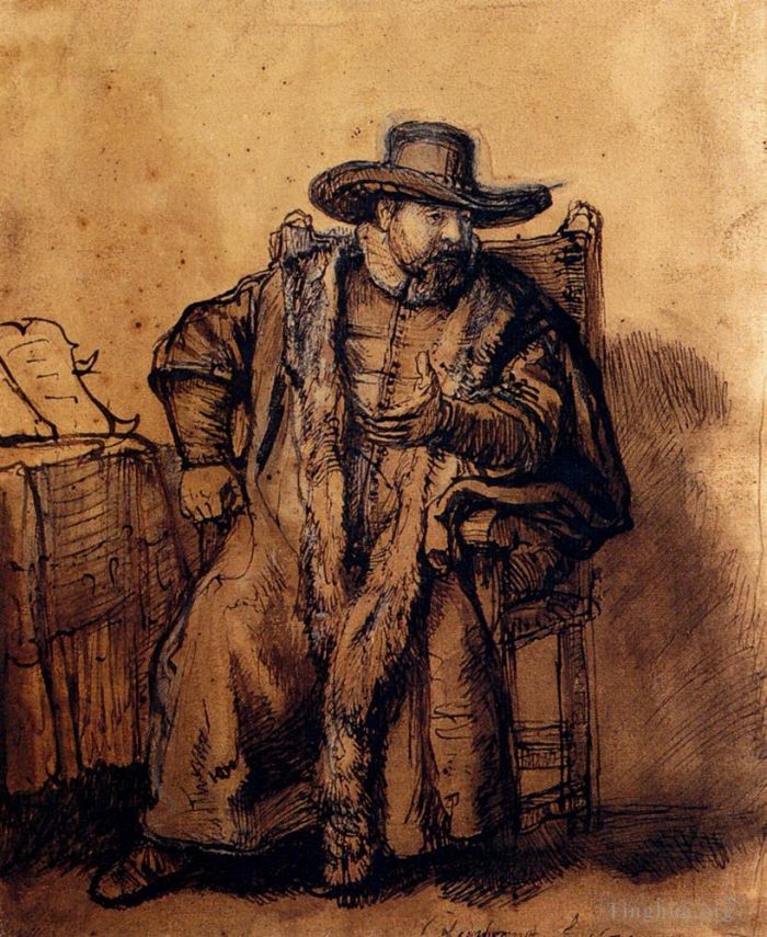 Rembrandt Harmenszoon van Rijn Types de peintures - Portrait De Cornelis Claesz 1640
