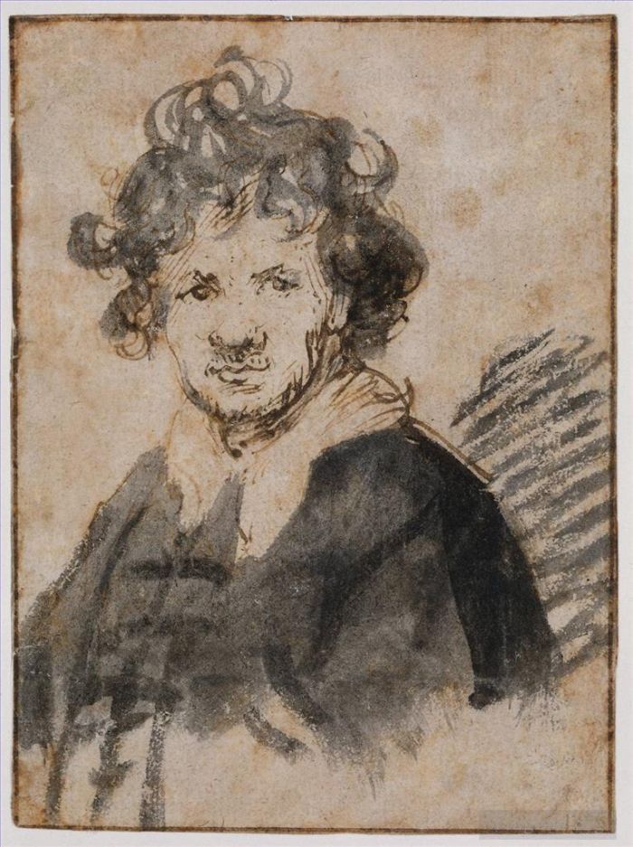 Rembrandt Harmenszoon van Rijn Types de peintures - Autoportrait 16289