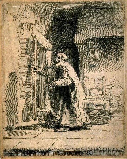 Rembrandt Harmenszoon van Rijn Types de peintures - La cécité de Tobit SIL