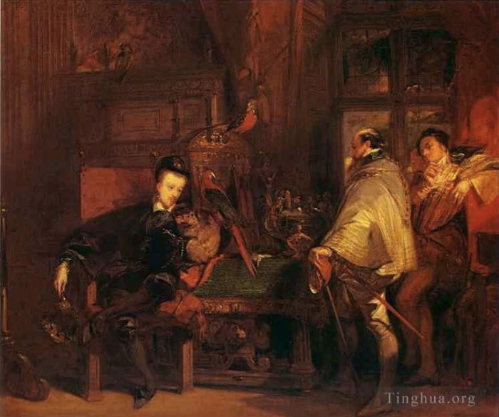 Richard Parkes Bonington Peinture à l'huile - Henri III et l'ambassadeur d'Angleterre