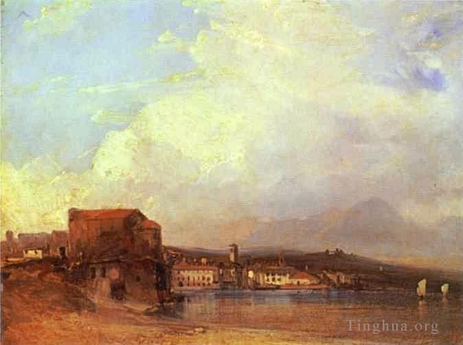 Richard Parkes Bonington Peinture à l'huile - Lac de Lugano 182Paysage marin romantique Richard Parkes Bonington