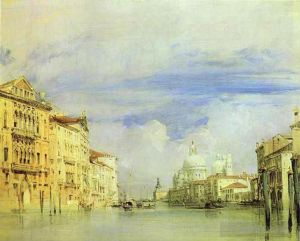 Richard Parkes Bonington œuvres - Venise Le Grand Canal Paysage marin romantique Richard Parkes Bonington