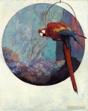 Robert Lewis Reid œuvres - Étude pour l'oiseau Polly