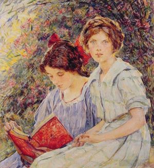 Robert Lewis Reid œuvres - Deux filles lisant
