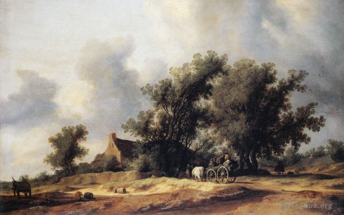 Salomon van Ruysdael Peinture à l'huile - Route