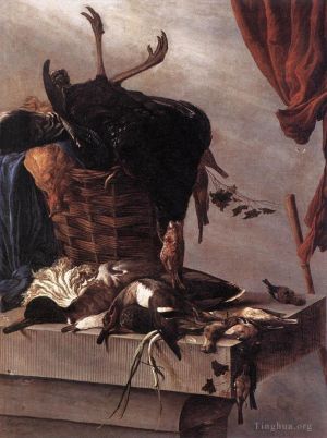 Salomon van Ruysdael œuvres - Nature morte avec une dinde