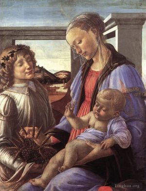 Sandro Botticelli œuvres - Vierge à l'enfant avec un ange
