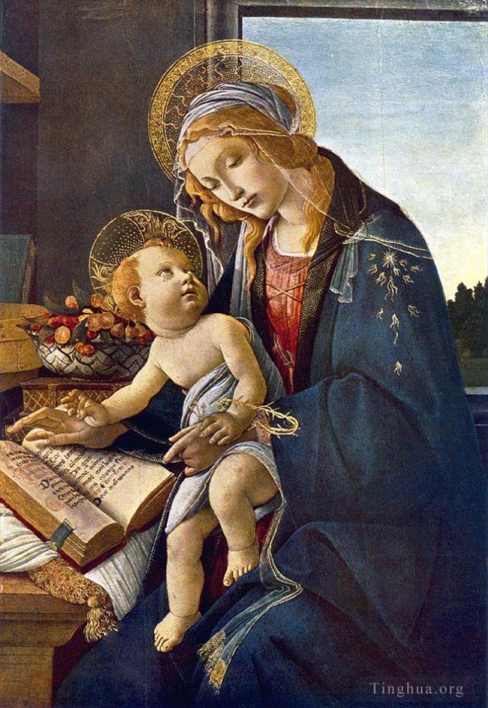 Sandro Botticelli Types de peintures - Madone avec le livre