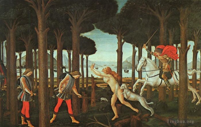 Sandro Botticelli Types de peintures - Nastagio premier