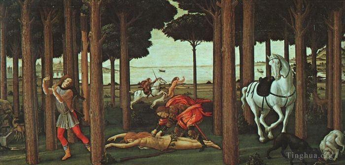 Sandro Botticelli Types de peintures - Nastagio deuxième