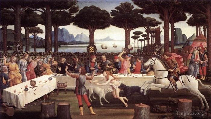 Sandro Botticelli Types de peintures - Nastagio troisième
