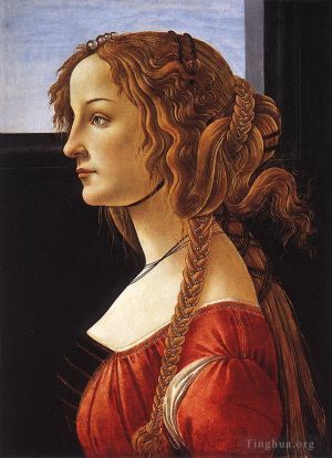 Sandro Botticelli œuvres - Portrait d'une jeune femme