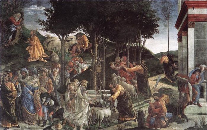 Sandro Botticelli Types de peintures - Événements de la vie de Moisés
