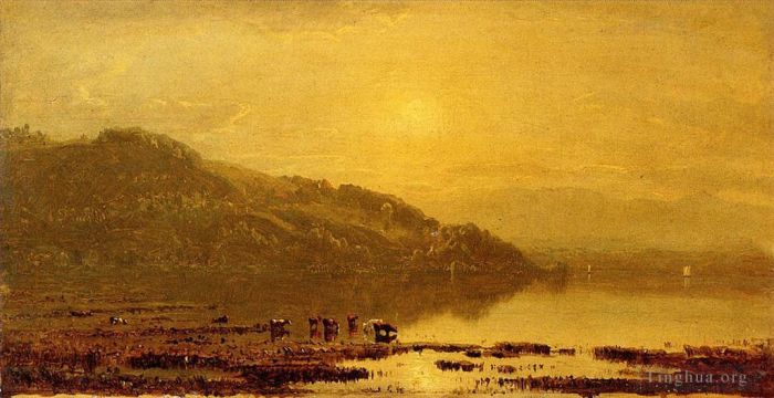 Sanford Robinson Gifford Peinture à l'huile - Mont Mérinos