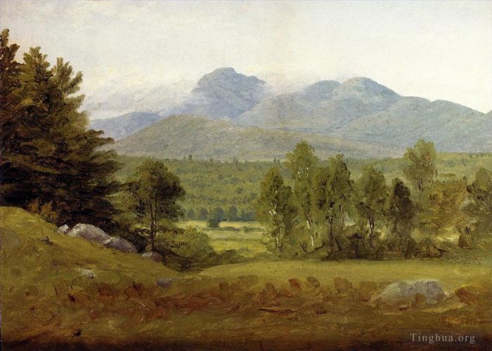 Sanford Robinson Gifford Peinture à l'huile - Croquis du Mont Chocorua New Hampshire