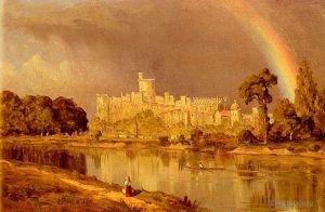 Sanford Robinson Gifford œuvres - Étude du château de Windsor