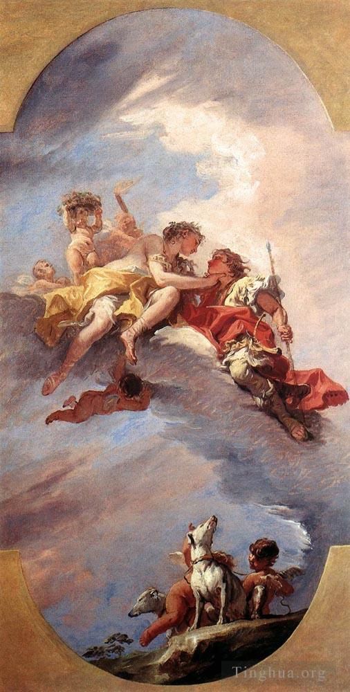 Sebastiano Ricci Peinture à l'huile - Vénus et Adonis